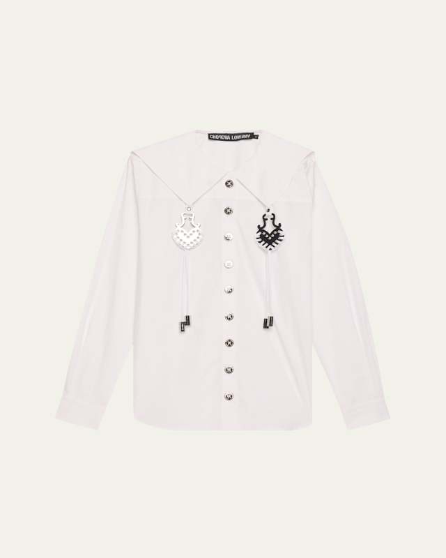 Ossel Charmed Sailor Poplin Shirt